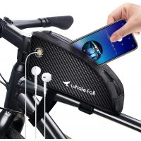 Whale Fall vodotesná taška na rám bicykla - Čierna, 1.1 litra