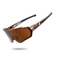RockBROS polarizačné cyklistické okuliare - Hnedé, UV 400, TR90