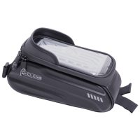 Vodotesná brašna na rám s kapsou na mobil - čierna, 1 liter