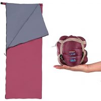 Ultraľahký spací vak na zips - Vínový