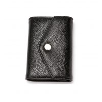 RFID kožená peněženka se 14 kapsami - černá