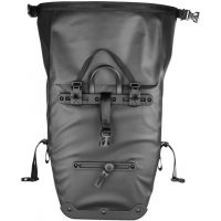 Vodotesná taška na zadný nosič kolesa - Čierna, 25 litrov