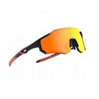 RockBROS polarizačné cyklistické okuliare - Čierno červené, UV 400, TR90