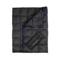 Outdoorová ultraľahká páperová deka - Čierna, 192 x 132 cm