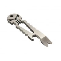 Multitool prívesok na kľúče - Strieborná lebka