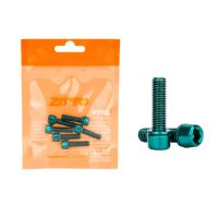 Titánové skrutky predstavce M5x18 mm, súprava 6 ks - Zelené