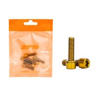Titánové skrutky predstavce M5x18 mm, súprava 6 ks - Zlaté