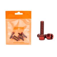 Titánové skrutky predstavce M5x18 mm, súprava 6 ks - Červené