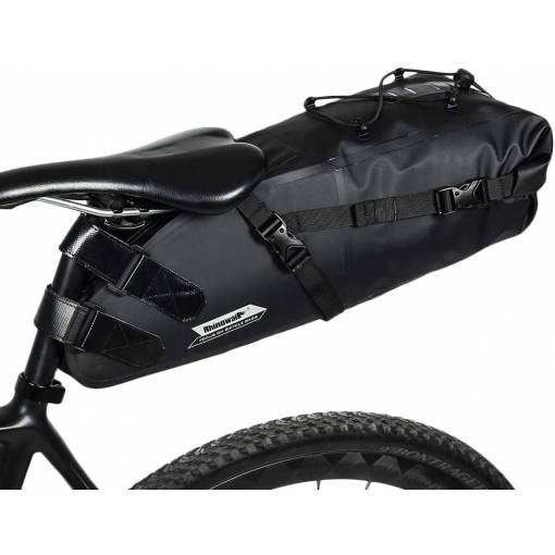 Foto - Vodotesná cyklistická taška pod sedlo - Čierna 10l