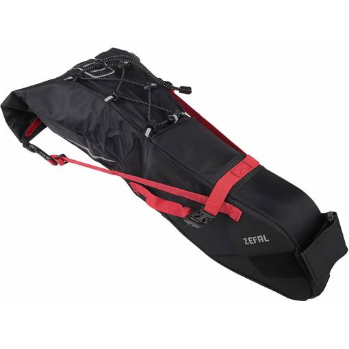 Foto - Vodotesná taška pod sedlo - Čierno červená, 11 litrov