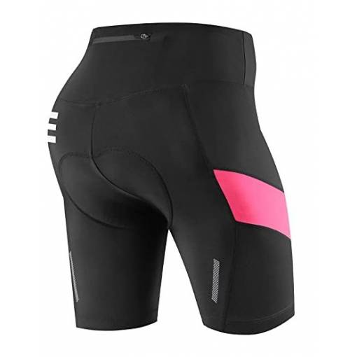 Foto - Dámske 4D cyklistické kraťasy - Ružová XXXL