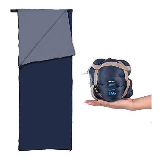 Foto - Ultraľahký spací vak na zips - Tmavo modrý