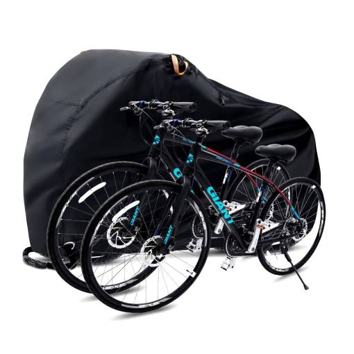 Foto - Toptrek vodotesná plachta na 2 bicykle - Čierna