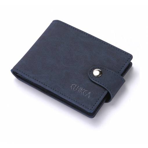 Foto - RFID peněženka s průhlednými kapsami - tmavě modrá