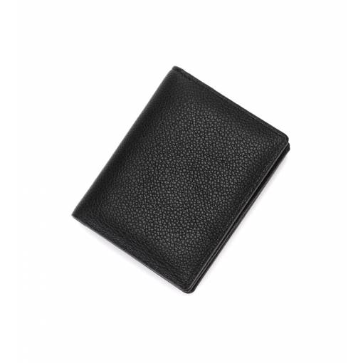 Foto - Kožená peňaženka so siedmimi vreckami - Čierna