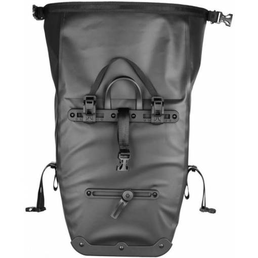 Foto - Vodotesná taška na zadný nosič kolesa - Čierna, 25 litrov